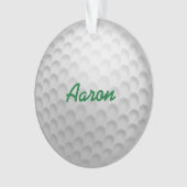 Gepersonaliseerde Golf Ornament Gift (voorkant)