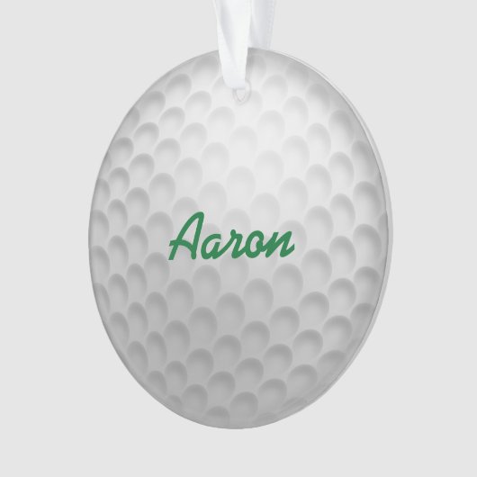 Gepersonaliseerde Golf Ornament Gift (voorkant)