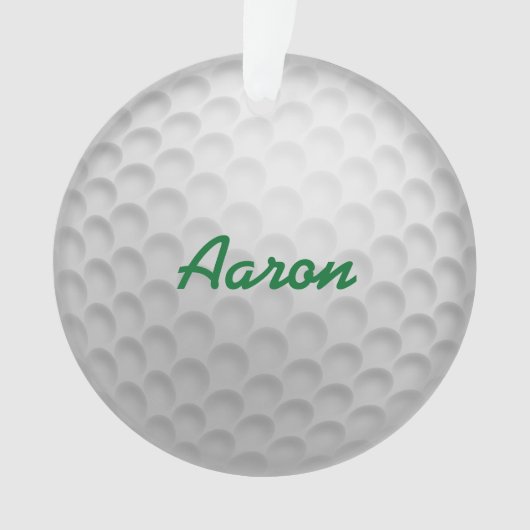 Gepersonaliseerde Golf Ornament Gift (voorkant)