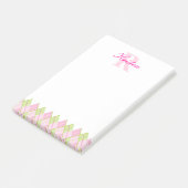 Gepersonaliseerde golf patroon post het merkt op post-it® notes (Schuin)