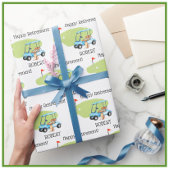 Gepersonaliseerde Golf Pensioen Naam Cadeaupapier