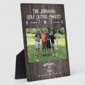 Gepersonaliseerde Golf Plaque - 8x10 Keepsake Fotoplaat (Zijkant)