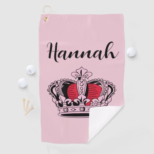 Gepersonaliseerde Golf Queen Golfhanddoek (Insitu)