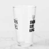 Gepersonaliseerde Golf Swing Sip Herhaal Glas (Rechts)