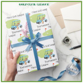 Gepersonaliseerde Golf Thema Golf League Club Cadeaupapier
