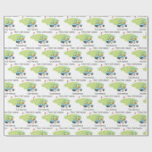 Gepersonaliseerde Golf Thema Golf League Club Cadeaupapier (Vlak)