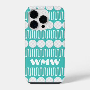 Gepersonaliseerde Golf Thema iPhone 14 Pro Hoesje