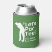 Gepersonaliseerde Golf thema Koelbox Blikjeskoeler (Blikje Voorkant)