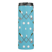 Gepersonaliseerde golf-thema thermische tuimelaar  thermosbeker (Achterkant)