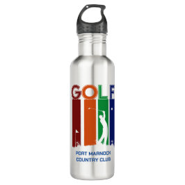Gepersonaliseerde golf-thema tumbler – Naam & Golf Waterfles