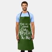 Gepersonaliseerde Golf Theme Funny Golf Birdie Pun Schort (Gedragen)