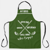 Gepersonaliseerde Golf Theme Schort - Funny Beer L (Voorkant)