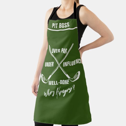 Gepersonaliseerde Golf Theme Schort - Funny Beer L (Insitu)