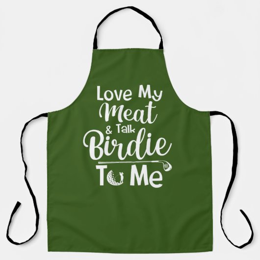 Gepersonaliseerde Golf Theme Schort: Funny Golf Pu Schort (Voorkant)