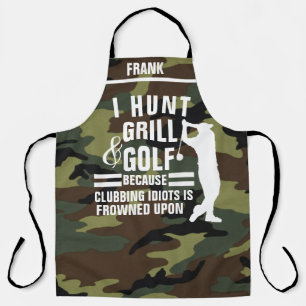 Gepersonaliseerde Golf Theme Schort, Grappige Golf Schort
