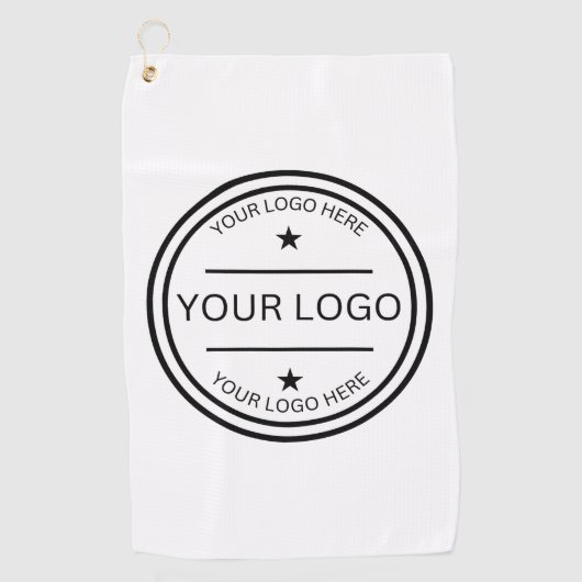 Gepersonaliseerde golf uw Logo hier Golfhanddoek (Voorkant)