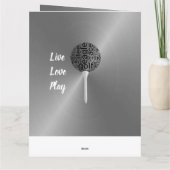 Gepersonaliseerde Golf Verjaardag Kaart voor Broer (Achterkant)