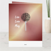 Gepersonaliseerde Golf Verjaardag Kaart voor Dames (Achterkant)