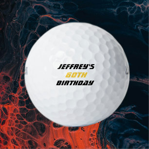 Gepersonaliseerde golfbal, 60e verjaardag golfballen