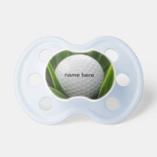 gepersonaliseerde golfbal in weeds pacifier speen