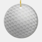 Gepersonaliseerde Golfbal kerstsiercadeau Keramisch Ornament (Achterkant)