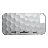 Gepersonaliseerde golfbal kuiltjes textuur patroon Case-Mate iPhone case (Achterkant (Horizontaal))