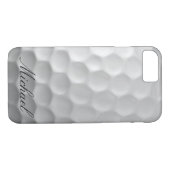 Gepersonaliseerde golfbal kuiltjes textuur patroon Case-Mate iPhone case (Achterkant (Horizontaal))