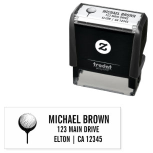 Gepersonaliseerde golfbal logo  zelfinktende stempel
