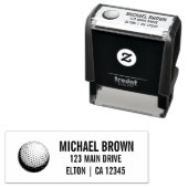 Gepersonaliseerde golfbal logo zelfinktende stempel (In situ)