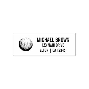 Gepersonaliseerde golfbal logo  zelfinktende stempel