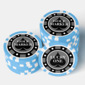 Gepersonaliseerde golfbal marker poker chips (Opstapeling)