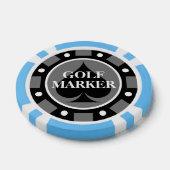Gepersonaliseerde golfbal marker poker chips (Enkel)