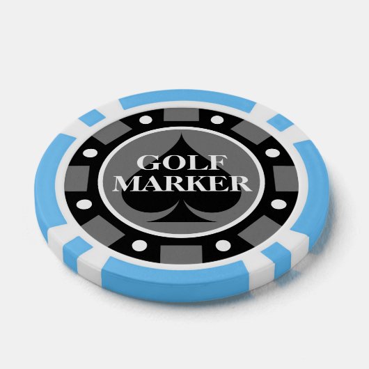 Gepersonaliseerde golfbal marker poker chips (Enkel)