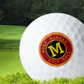 gepersonaliseerde golfbal met modern monogram golfballen