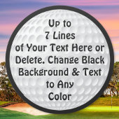 Gepersonaliseerde golfbal Stickers of verwijder te