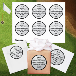 Gepersonaliseerde golfbal Stickers of verwijder te