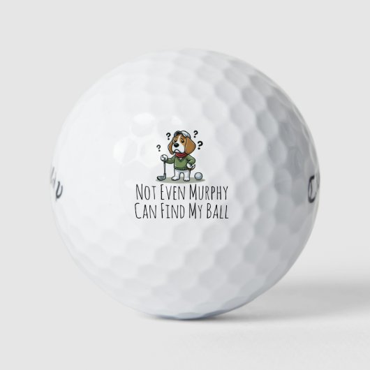 Gepersonaliseerde golfbal - zelfs mijn hond kan ni golfballen (Voorkant)