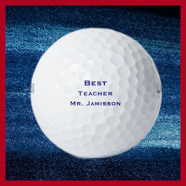 Gepersonaliseerde golfballen, beste leraar golfballen