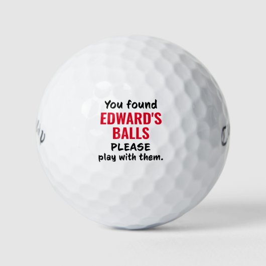 Gepersonaliseerde golfballen Funny Lost Ball Gezeg (Voorkant)