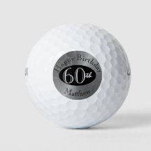 Gepersonaliseerde golfballen voor 60e verjaardag