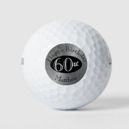 Gepersonaliseerde golfballen voor 60e verjaardag