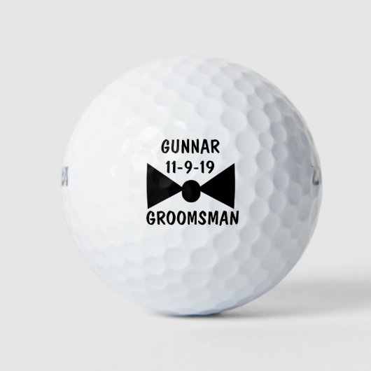 Gepersonaliseerde golfballen voor Groomsman - Groo (Voorkant)