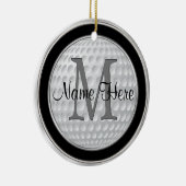 Gepersonaliseerde golfcadeaus voor mannen, Golf Or Keramisch Ornament (Rechts)