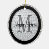 Gepersonaliseerde golfcadeaus voor mannen, Golf Or Keramisch Ornament (Links)