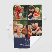 Gepersonaliseerde golfclubs Foto Collage Marine Bl Golfhanddoek (Insitu)