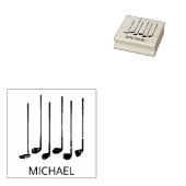 Gepersonaliseerde golfclubs rubberstempel (Gestempeld)