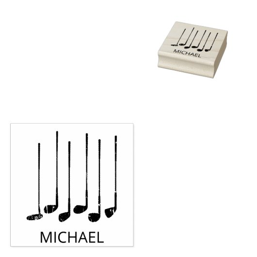 Gepersonaliseerde golfclubs rubberstempel (Gestempeld)