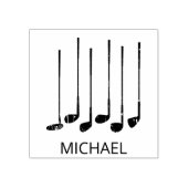 Gepersonaliseerde golfclubs rubberstempel (Afrduk)