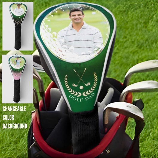 Gepersonaliseerde Golfen Foto Driver Hoesje, Wit Golfheadcover