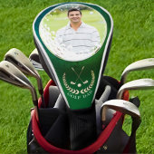 Gepersonaliseerde Golfen Foto Driver Hoesje, Wit Golfheadcover